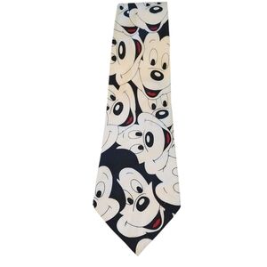 Disney Black and White Mickey Mouse Tie